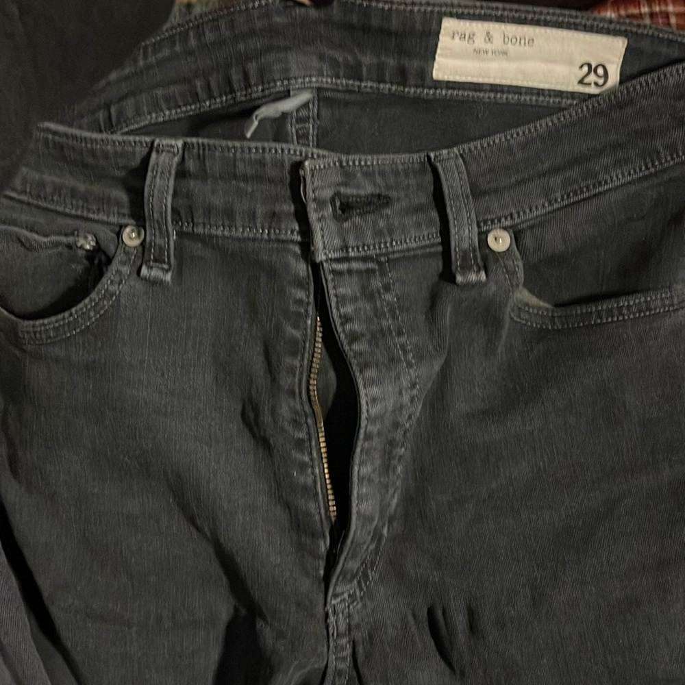 RAG N BONE Grayish black Nina high waisted JEANS/Minna color - Picture 2 of 13